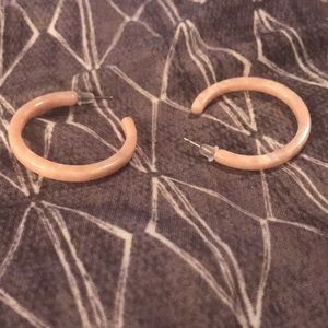 Pink Brandy Melville Hoop Earrings